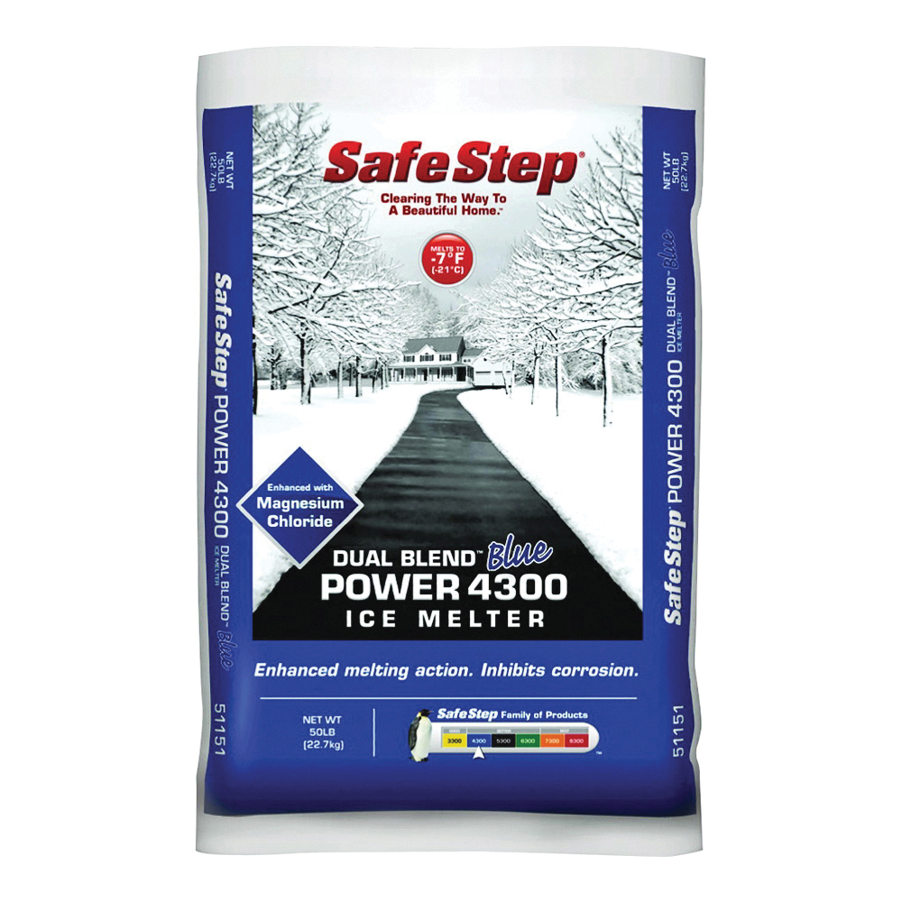 51151 Ice Melter, Crystalline Solid, Blue, 50 lb Bag