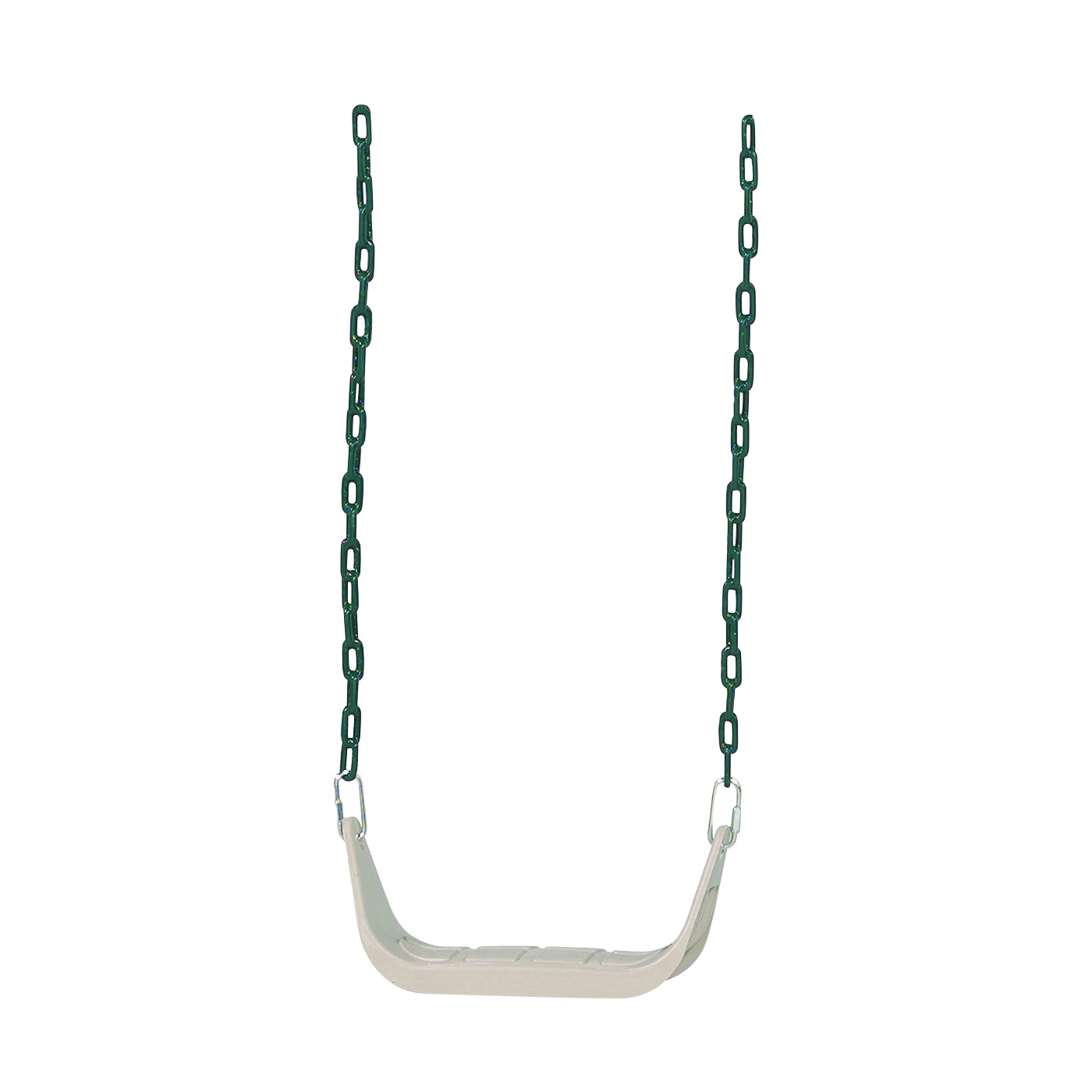 PS 7946 Rigid Swing Seat, Metal/Plastic, Beige/Cream, Rubber-Coated