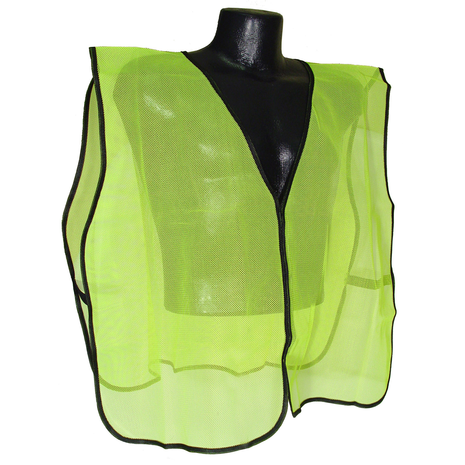 SVG Safety Vest, One-Size, Polyester, High-Visibility Green, Hook and Loop