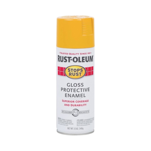 298537 Rust Preventative Spray Paint, 12 oz Can, 6 to 10 sq-ft Coverage Area, Solvent Base, Gloss, Tuscan Sun