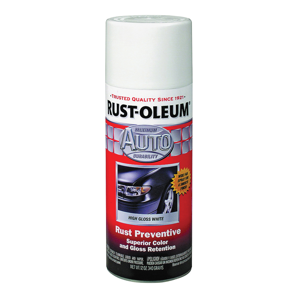 Rust-Oleum 252468 Automotive Spray Paint, Gloss, White, 11 oz, Can