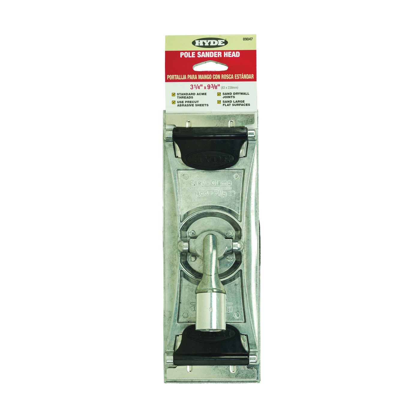 09047 Pole Sander Head, 3-1/4 x 9-3/8 in Pad/Disc