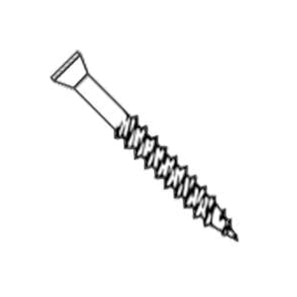 0289148 Screw, #6 Thread, 2-1/4 in L, Fine Thread, Trim Head, Square Drive, Sharp Point, Phosphate, Steel, 166/PK