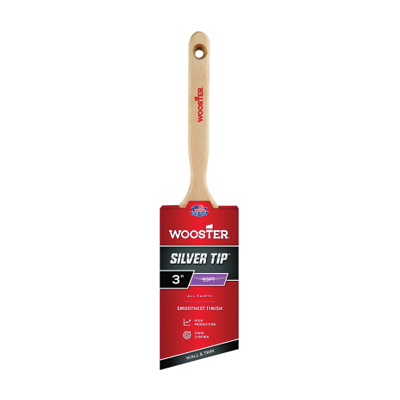 Wooster 5221-3 Paint Brush, 3 in W, 2-15/16 in L Bristle, Polyester Bristle, Sash Handle