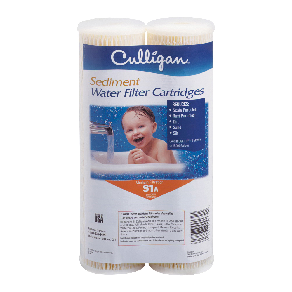 S1A Water Filter Cartridge, 20 um Filter, Polypropylene
