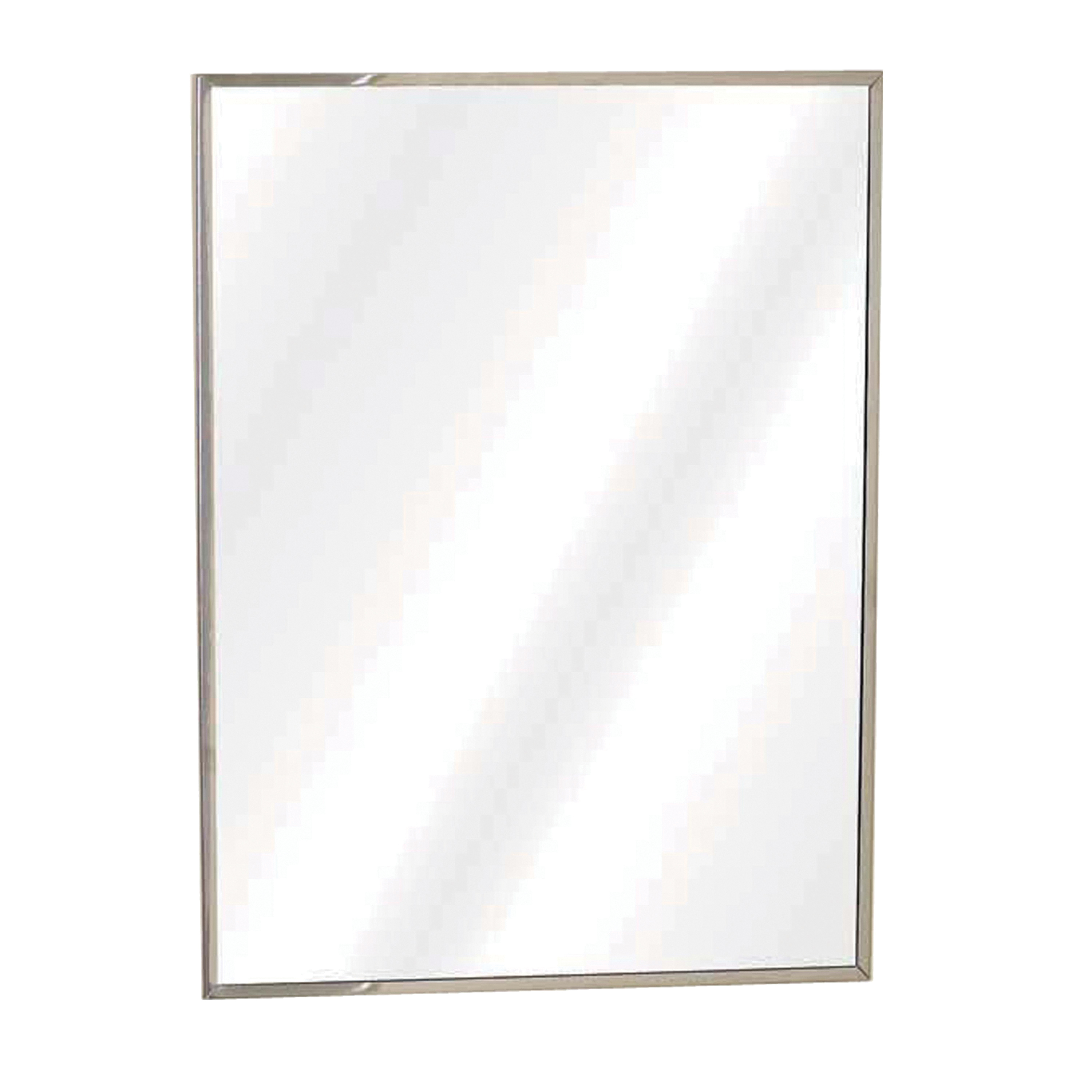 X311 Medicine Cabinet, 16-1/8 in OAW, 4-1/8 in OAD, 20-3/16 in OAH, Polystyrene, Gray, Metallic, 2-Shelf, 1-Door