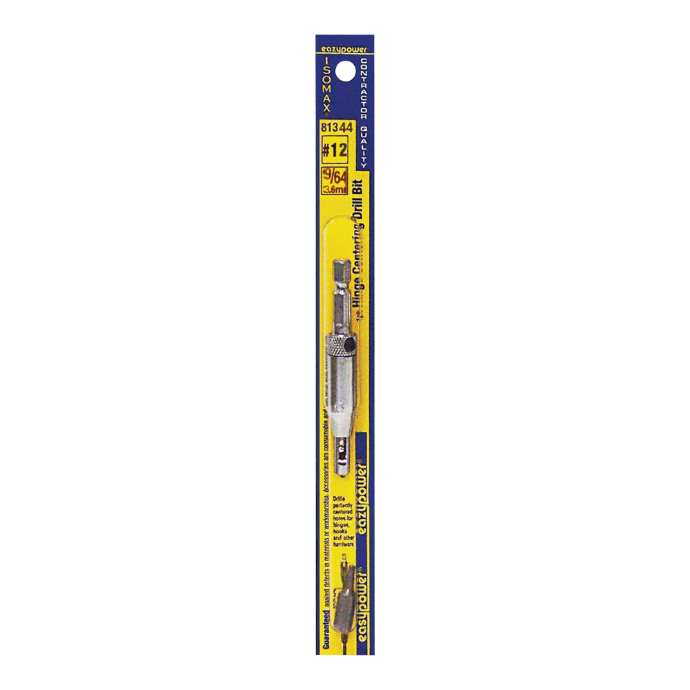 81344 Drill Bit, 5/32 in Dia, Hinge Centering, Hex Shank, 7 in Length