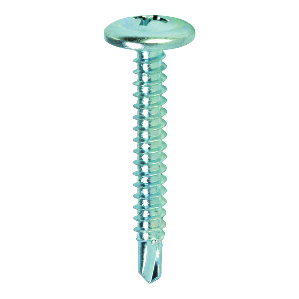 21532 Lath Screw, #8 Thread, 2.38 in L, Truss Head, Phillips Drive, Drill Point, Steel, Zinc, 140 PK