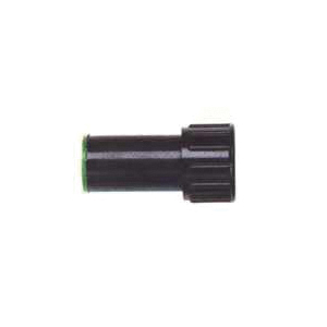 R303CT Hose End Plug, 1/2 in, Compression, ABS, Black
