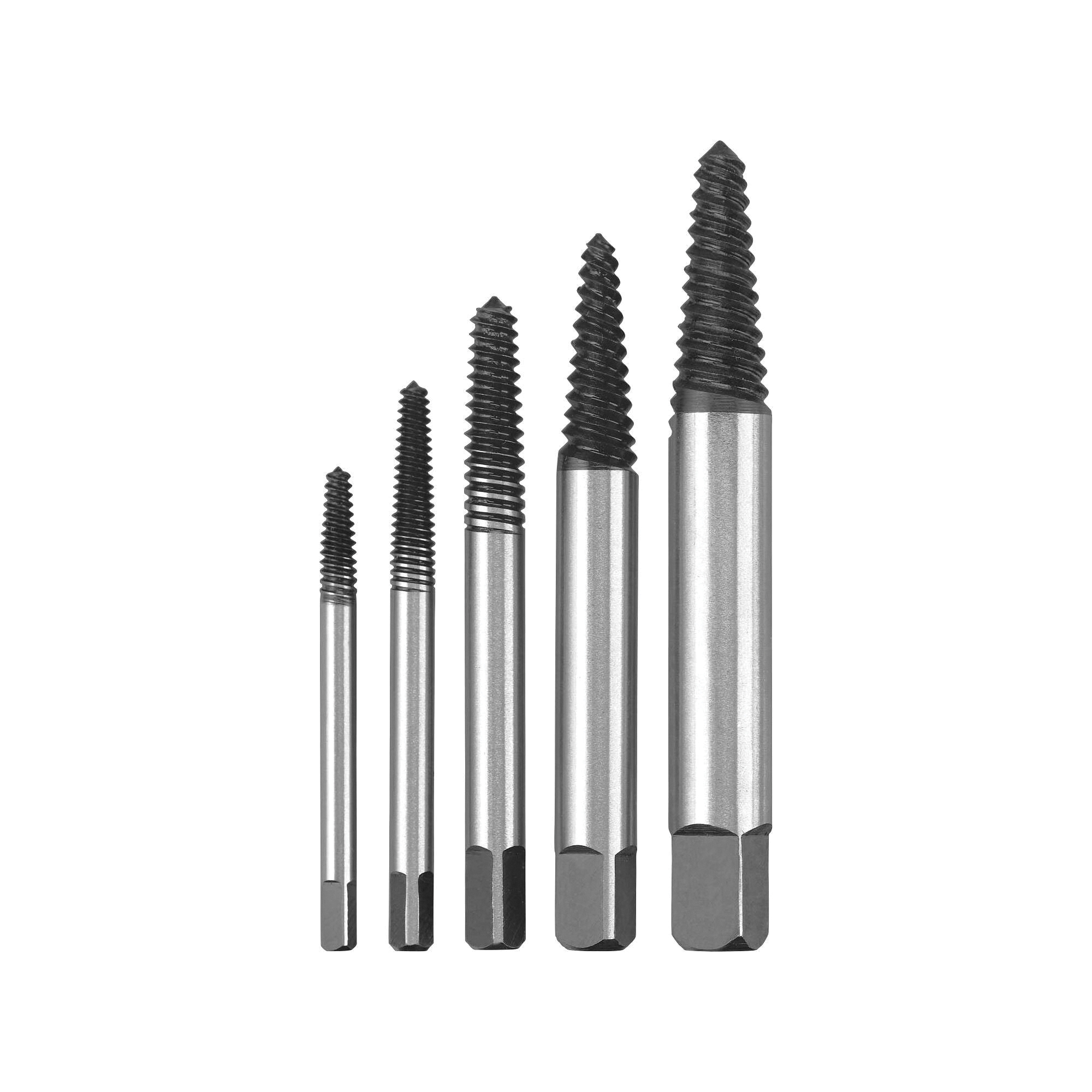 16270 Screw Extractor Set, 5-Piece, Black/Silver