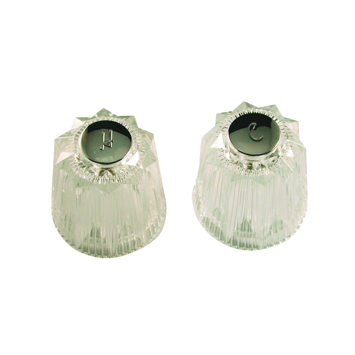88262 Faucet Round Knob Handle, Acrylic, For: Price Pfister Contessa and Windsor Two Handle Tub/Shower Faucets