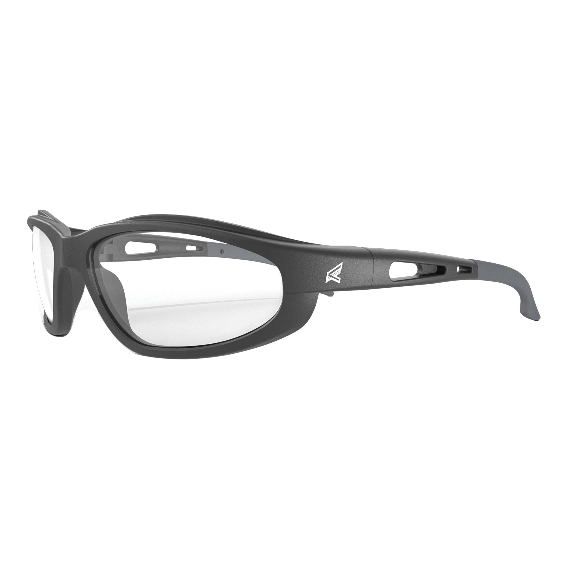 SW111 Non-Polarized Safety Glasses, Anti Scratch Lens, Clear Lens, Black Frame, Unisex, Polycarbonate Lens, Full Frame, Nylon Frame