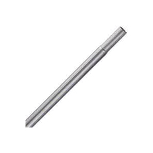 PR104110.5 Swedge End Top Rail, 1-3/8 in Dia, 10.6 ft L, 17 ga Thick Material, Steel
