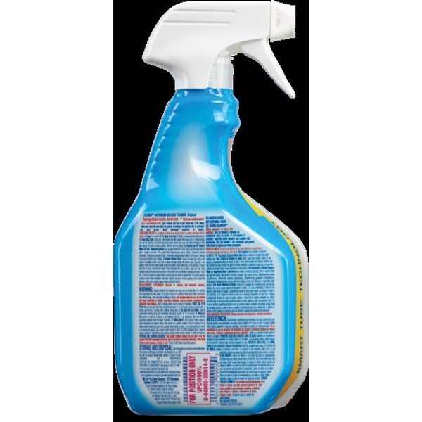 Clorox 30614 Bathroom Cleaner, 30 oz Bottle, Liquid, Bleach, Lemon, Pale Yellow - 2
