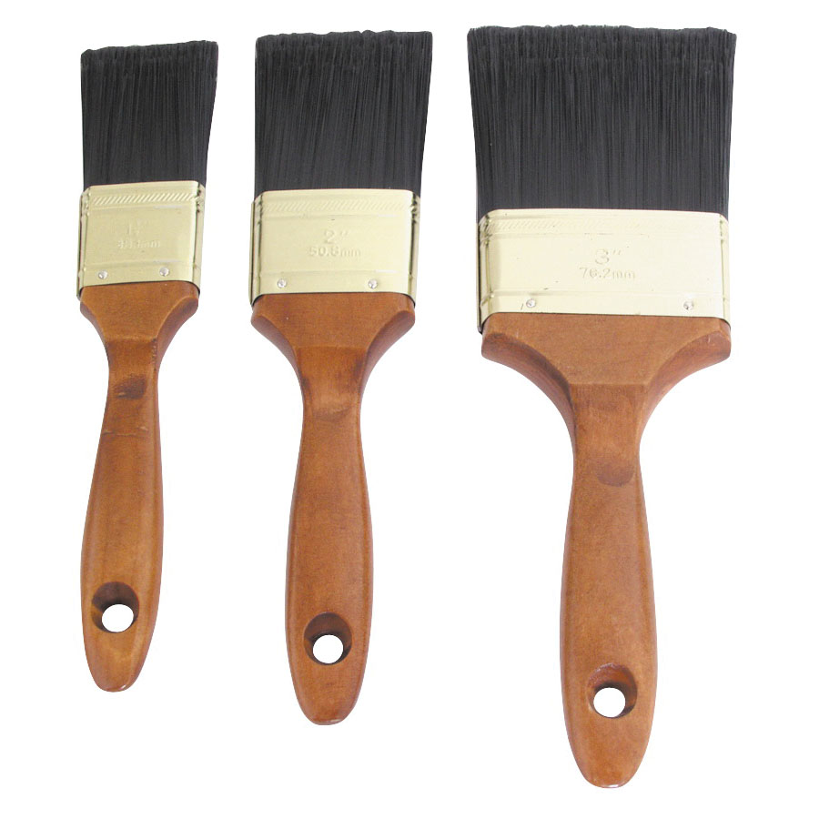 A 22500 Paint Brush Set, General-Purpose, 1-1/2, 2, 3 in Brush, 3-Brush