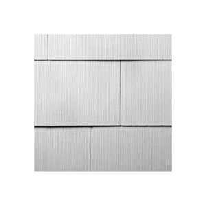 WeatherSide Series 2213000WG Shingle Siding, 12 in L Nominal, 24 in W Nominal, 11/64 in Thick Nominal, White