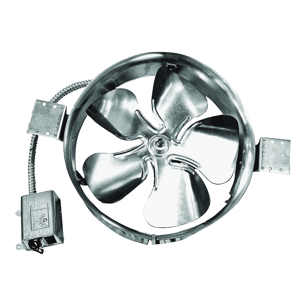 Add-A-Vent 1800 Gable Vent, 120 V, 1500 sq-ft Net Free Ventilating Area, Aluminum