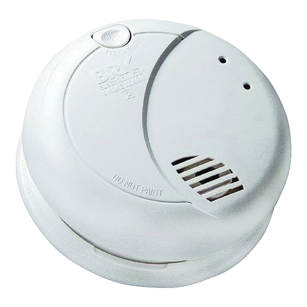7010B Smoke Alarm, 120 V, Photoelectric Sensor, 85 dB, White
