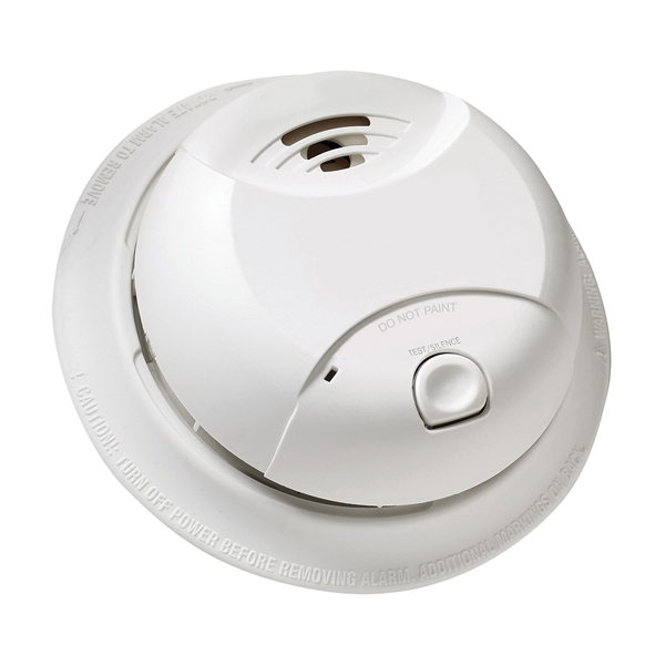 0827B Smoke Alarm, 3 V, Ionization Sensor, 85 dB, White