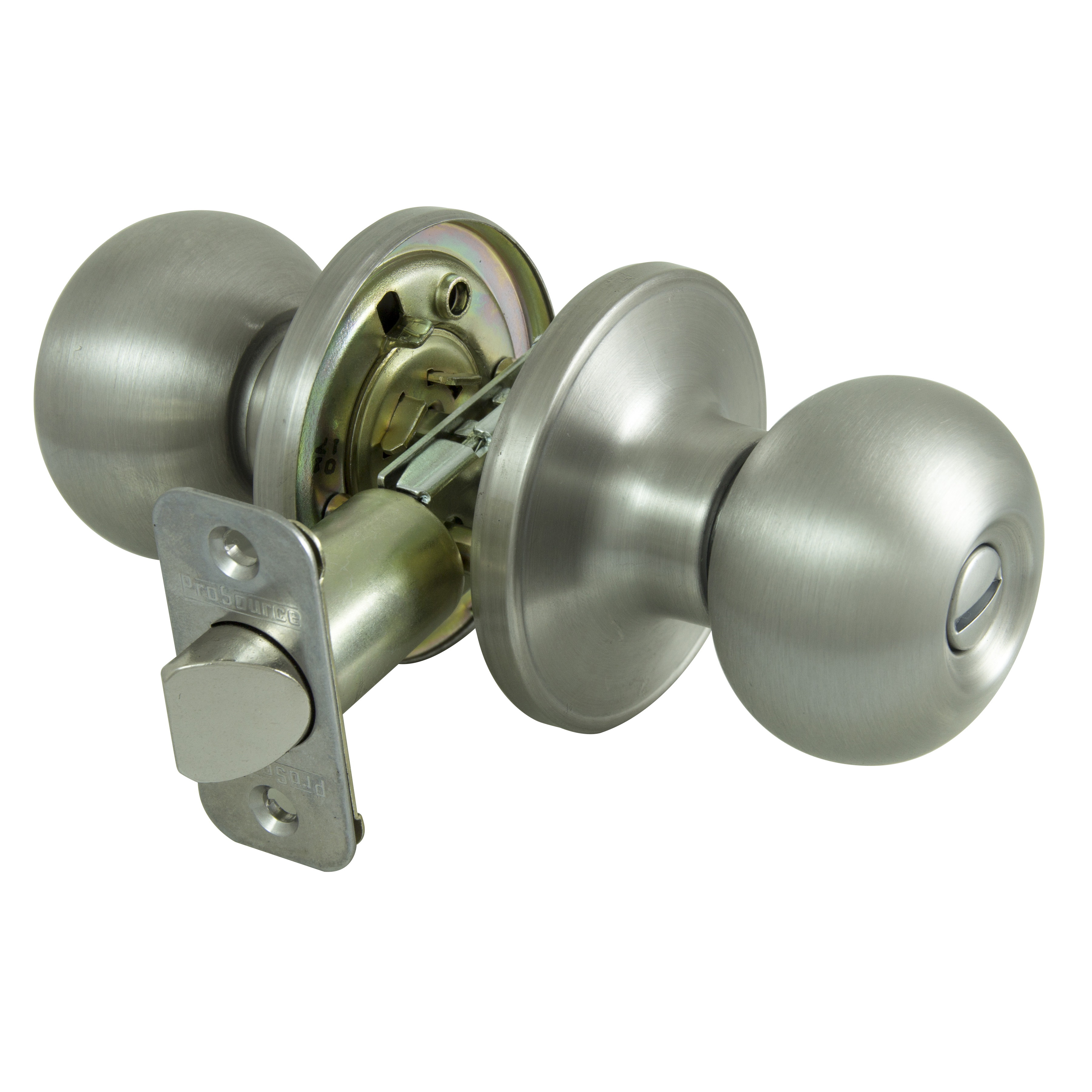 Privacy Lockset, Ball Design, Stainless Steel