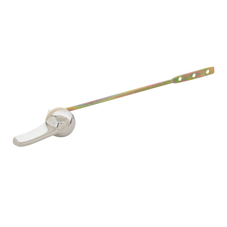24458-3L Toilet Flush Lever, Front Mounting, 8 in L Flush Arm, Steel/Zinc, Chrome/Yellow Zinc