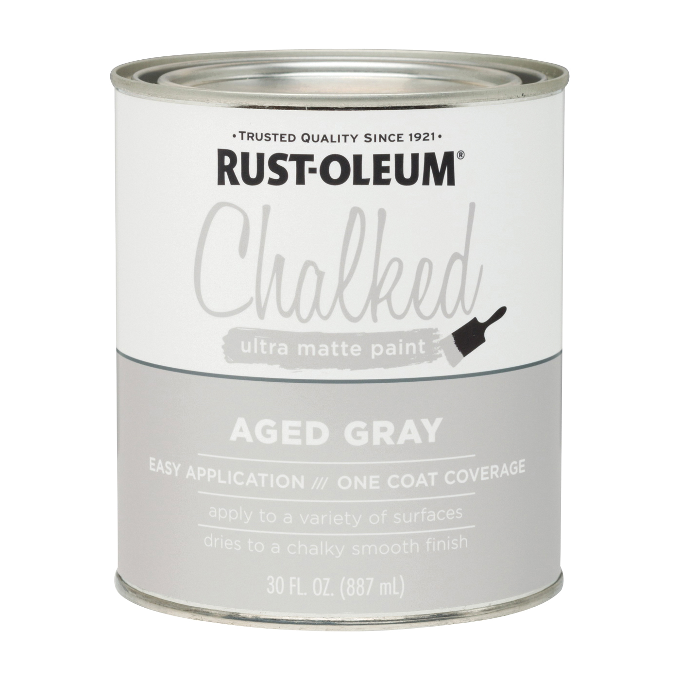 285143 Chalk Paint, Ultra Matte, Aged Gray, 30 oz