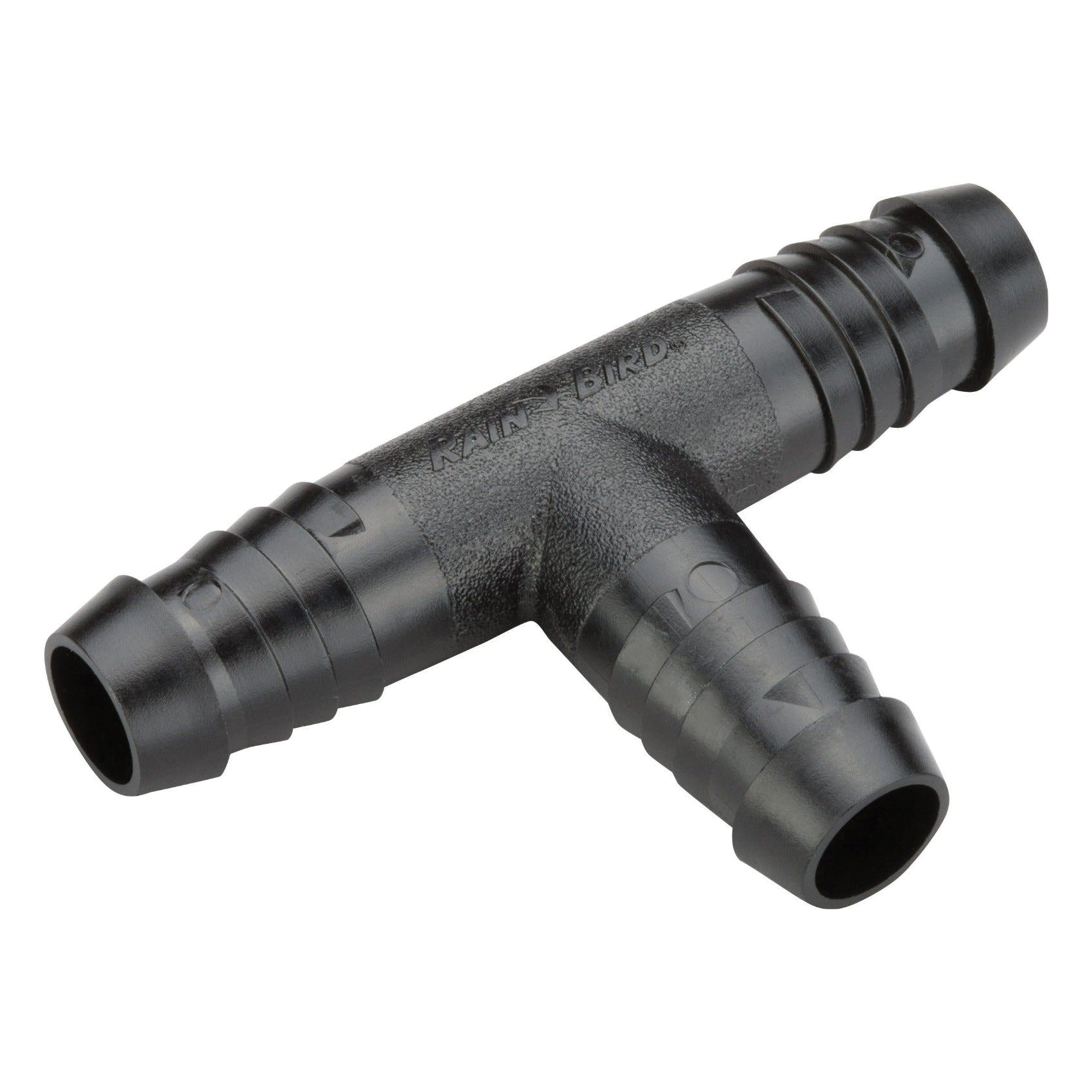 SWGT1/2TEE Swing Pipe Tee, 1/2 in Connection, Spiral Barbed, Polyethylene, Black
