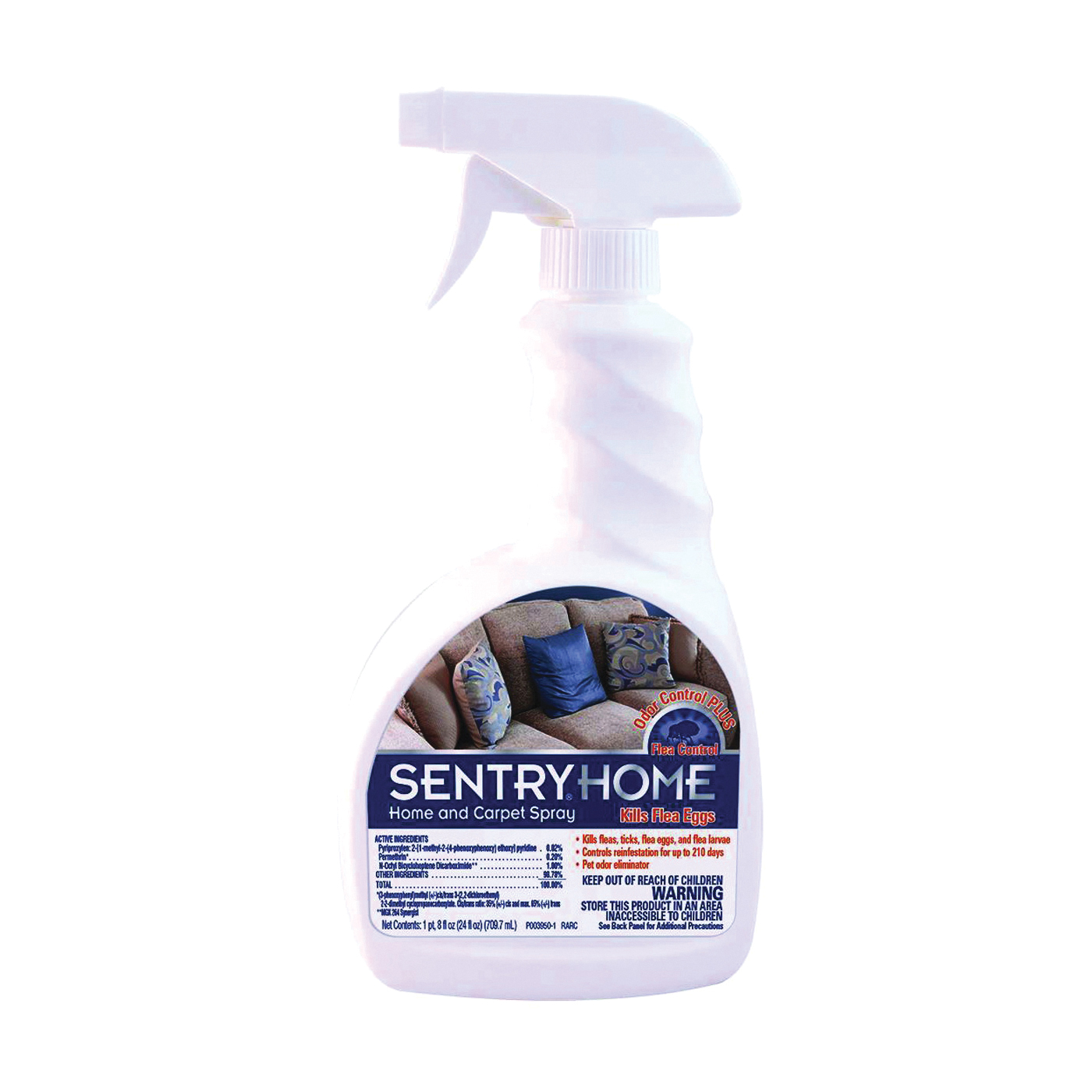 2410 Flea and Tick Spray, Liquid, 24 fl-oz Bottle