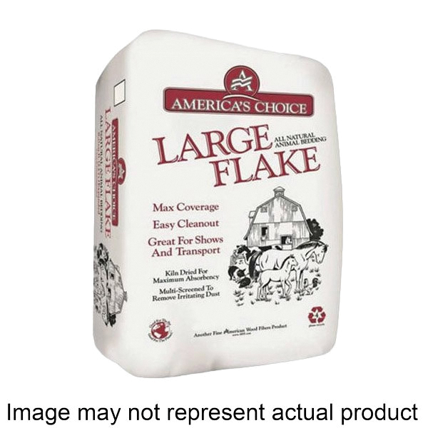 532.67P2LGEAC Flake Animal Bedding, Softwood, Natural