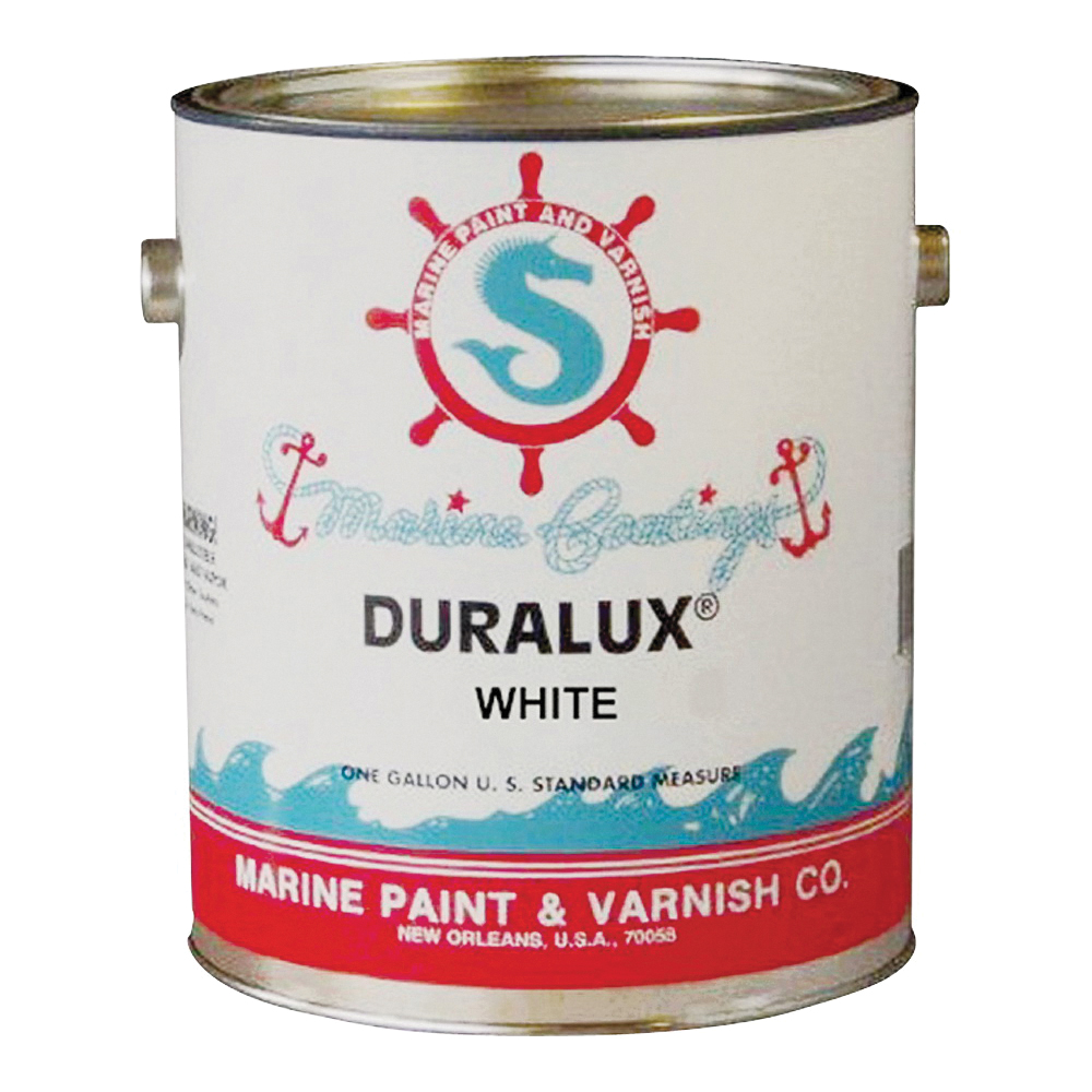 Duralux M720-1 Marine Paint, Gloss Sheen, White, 1 gal, Can, 400 to 500 sq-ft/gal Coverage Area