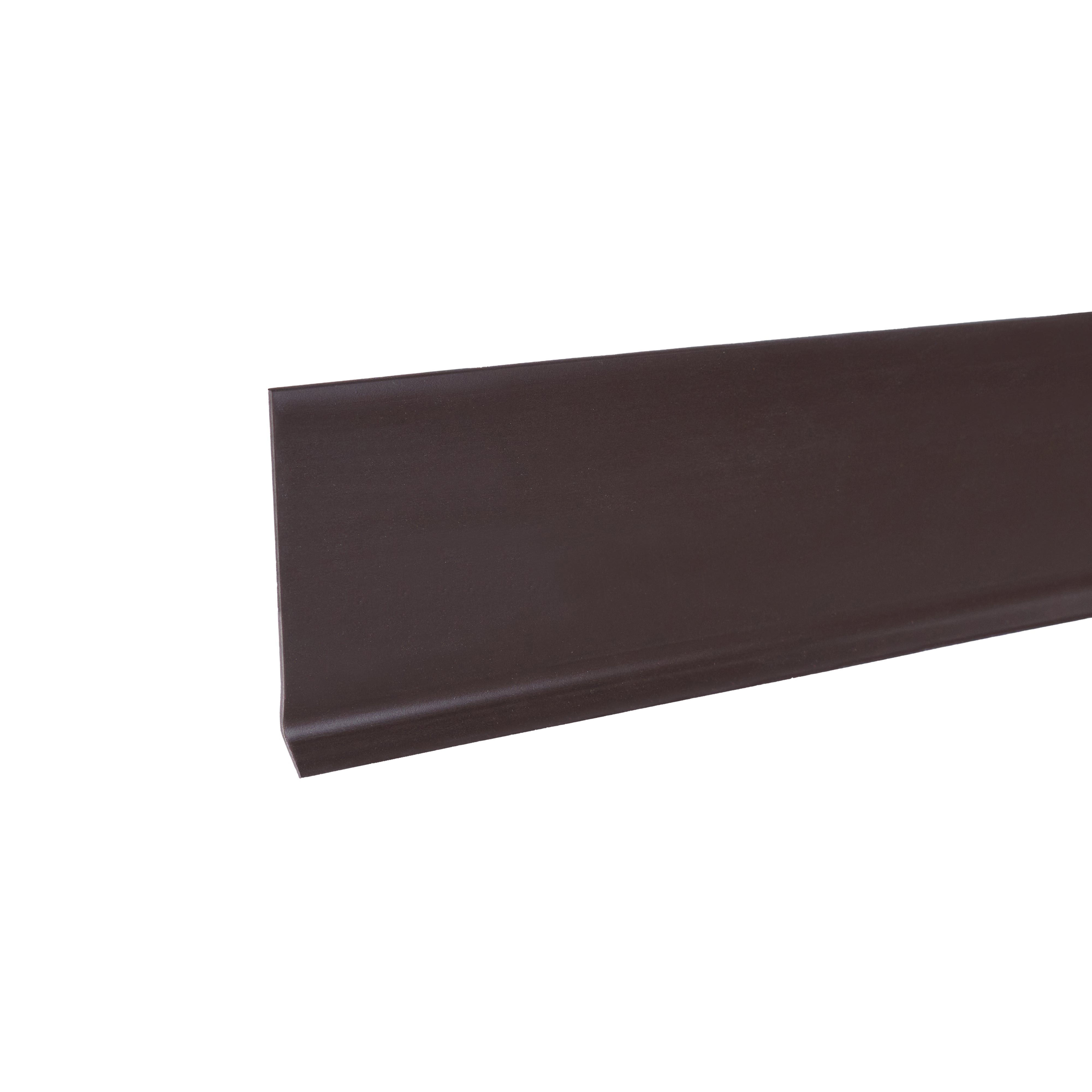 93161 Wall Base, 20 ft Length, 4 in Width, 0.8 in Thickness, Vinyl, Brown