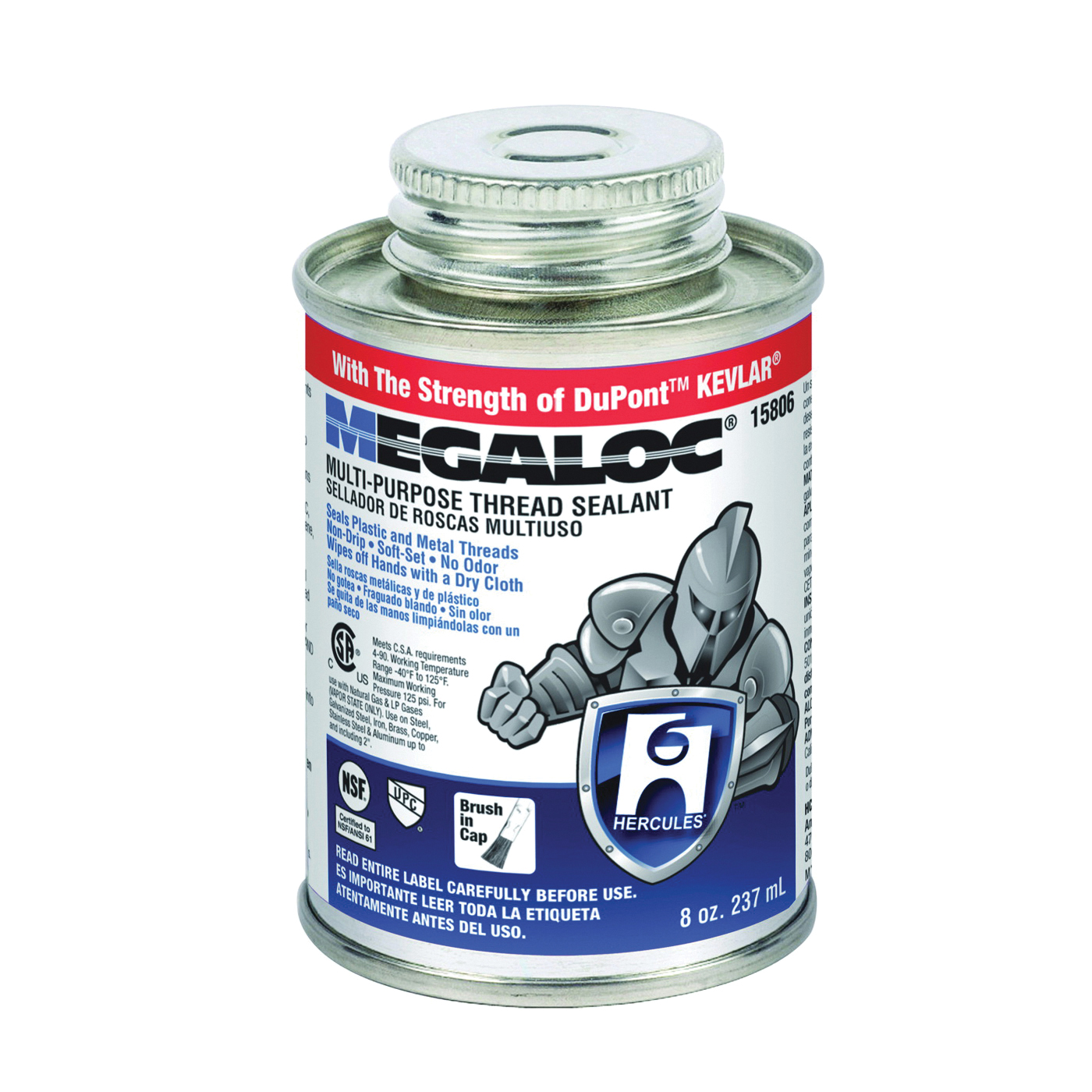 Megaloc 15806 Thread Sealant, 8 oz Can, Liquid, Paste, Blue