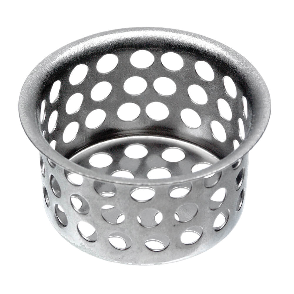 89049 Sink Strainer, 1-1/2 in Dia, Brass, Chrome, For: 1-1/2 in Sinks Drains and Utility Tubs