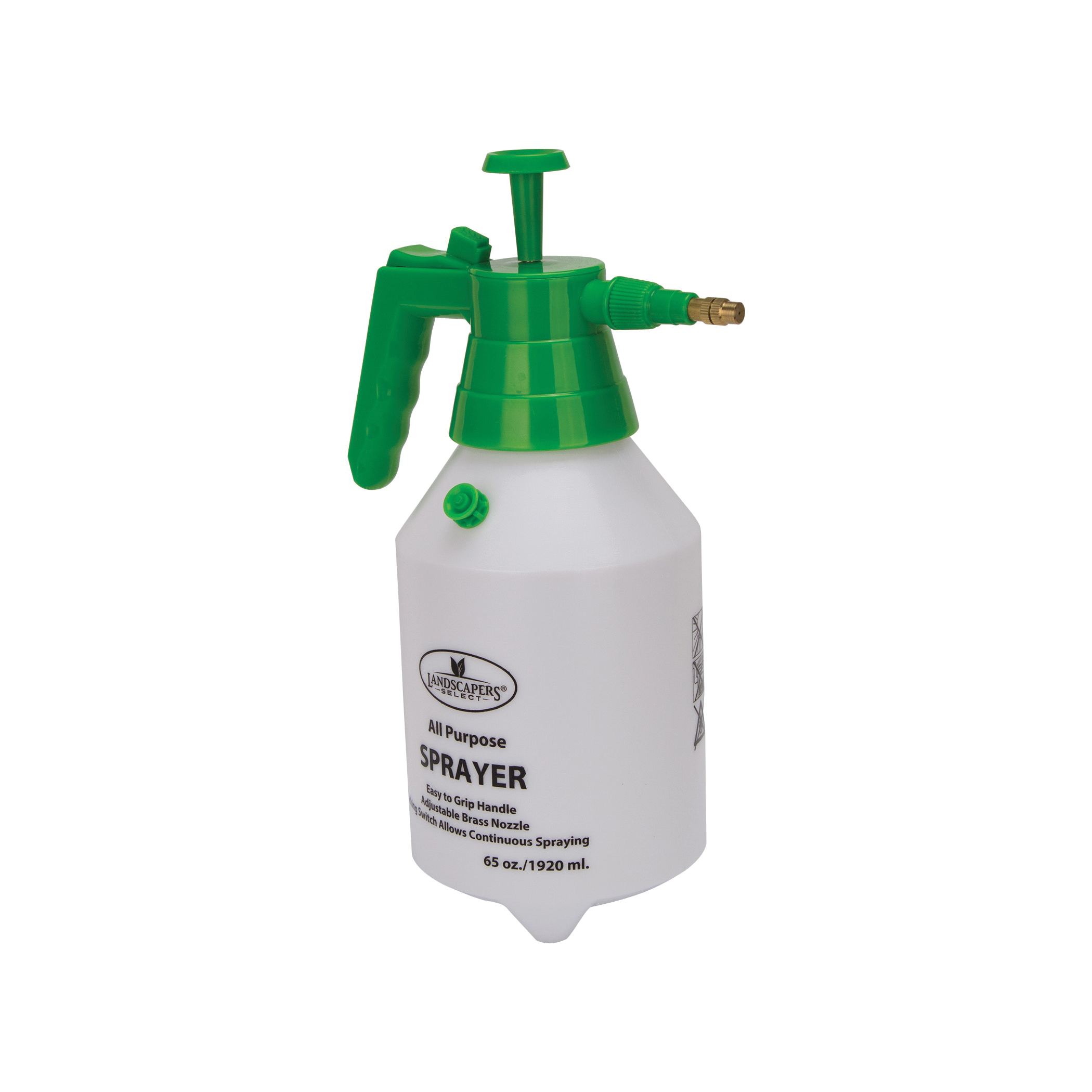 SX-5073-33L Pressure Sprayer, 1.5 qt Capacity, Polyethylene Tank, Adjustable Nozzle, White