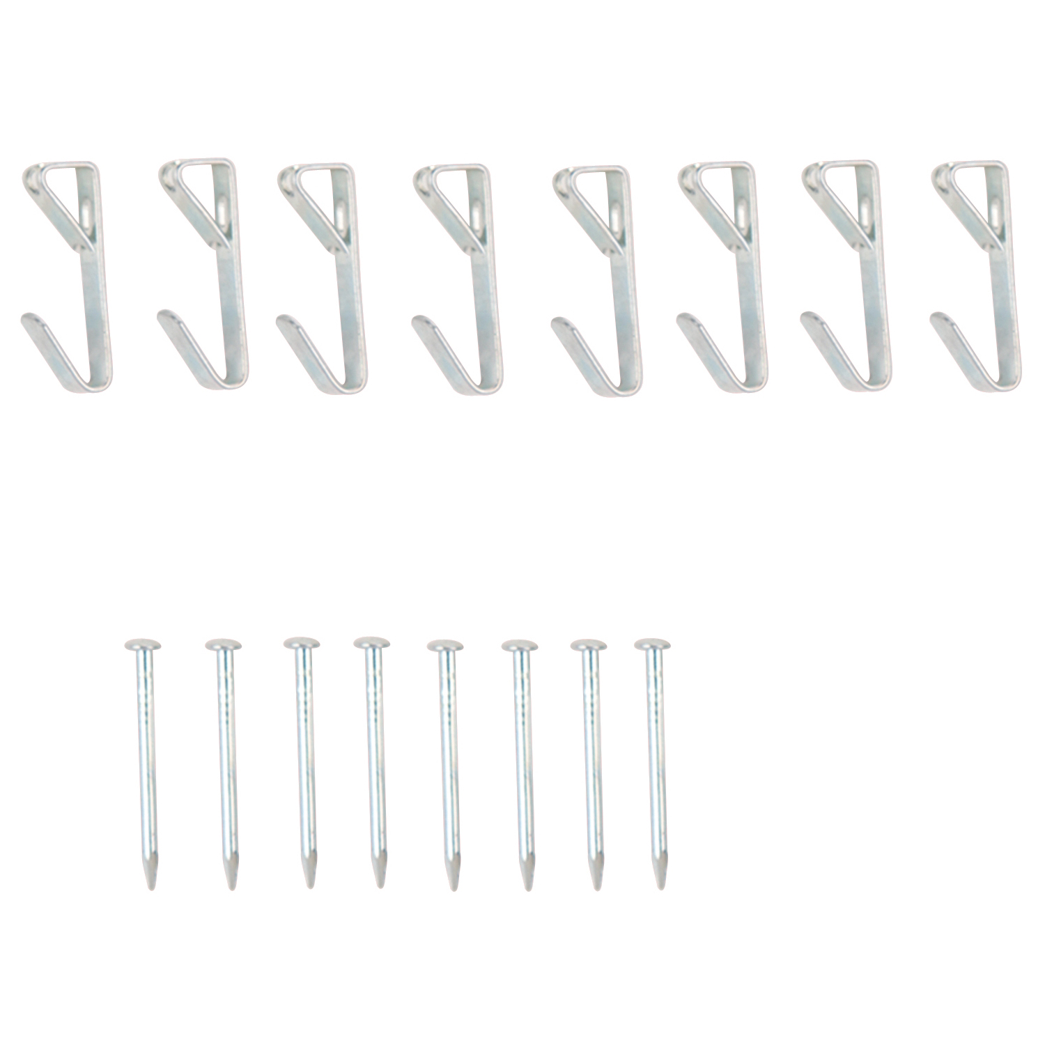 PH-121010-PS Picture Hanger, 10 lb, Steel, Zinc, Zinc, Nail