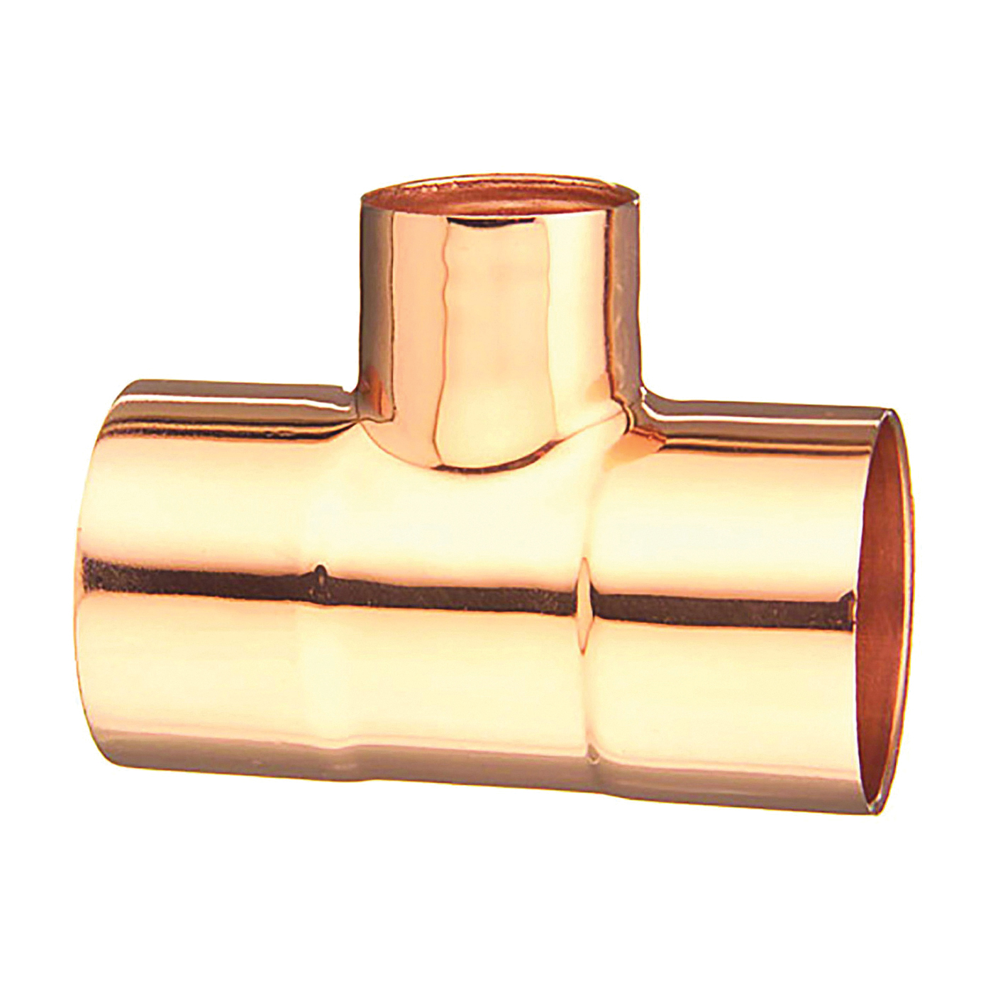 111R Series 32874 Reducing Pipe Tee, 1-1/4 x 1-1/4 x 3/4 in, Sweat, Copper