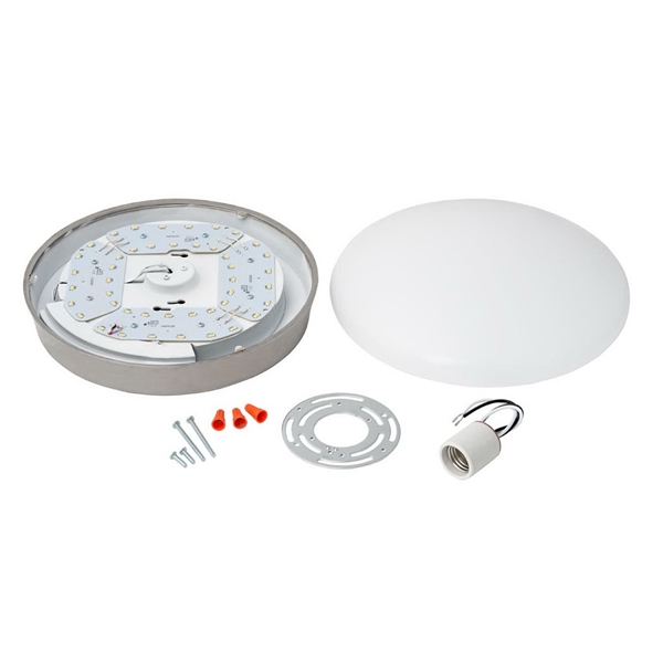 ETI 54652141 Spin Light Fixture, 120 V, 22 W, 1-Lamp, LED Lamp, 1600 Lumens, 4000 K Color Temp - 1