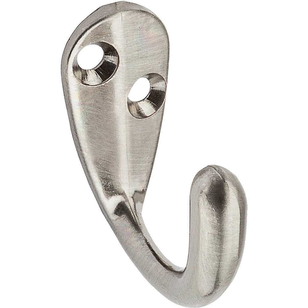 iDESIGN 76500 Door Hook, 10 lb, 2-Hook, Steel, Chrome