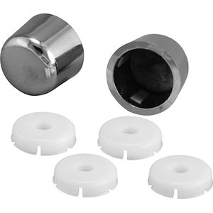 PP835-30PCL Bolt Cap, Universal, Stainless Steel/Plastic, Polished Chrome