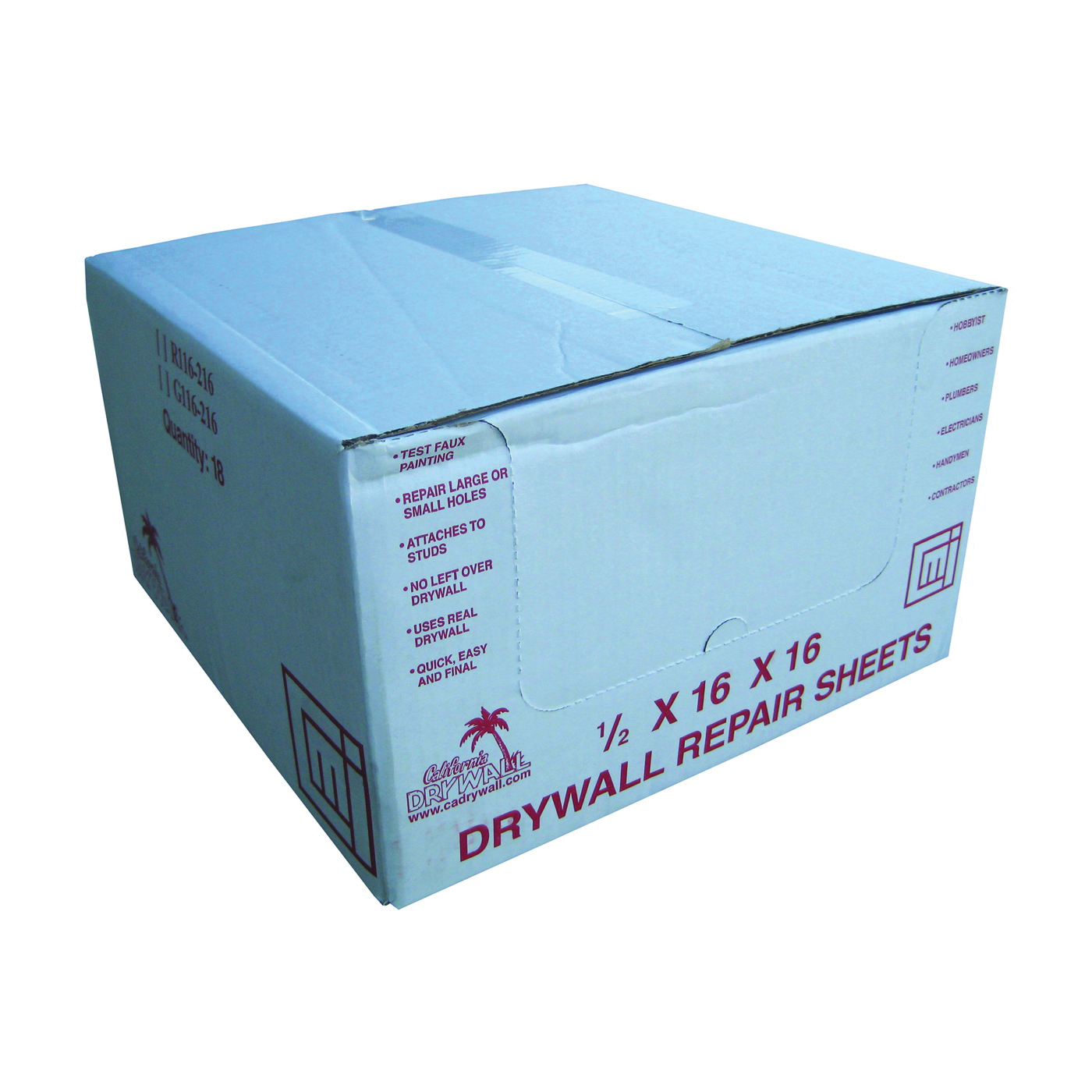 DW001-DW016C1 Repair Sheet, White