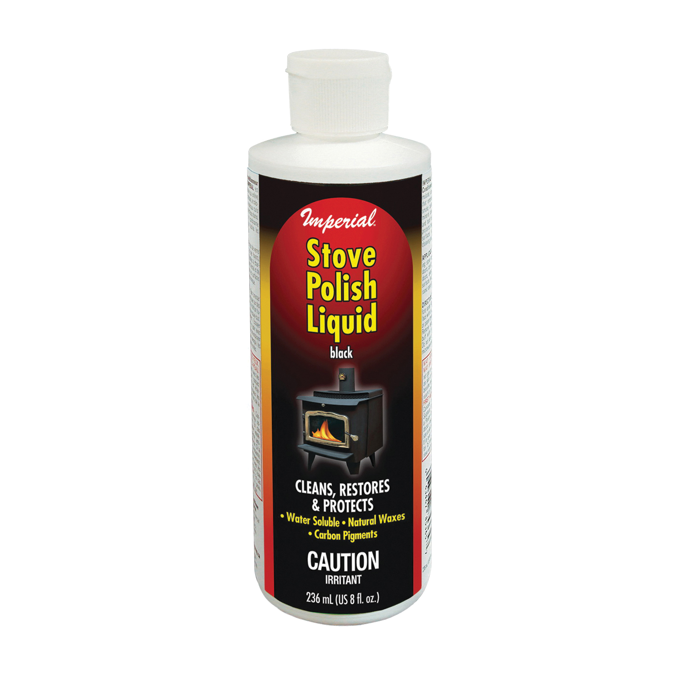 KK0057 Stove Polish, Liquid, Opaque Black, Pleasant, 8 fl-oz Bottle