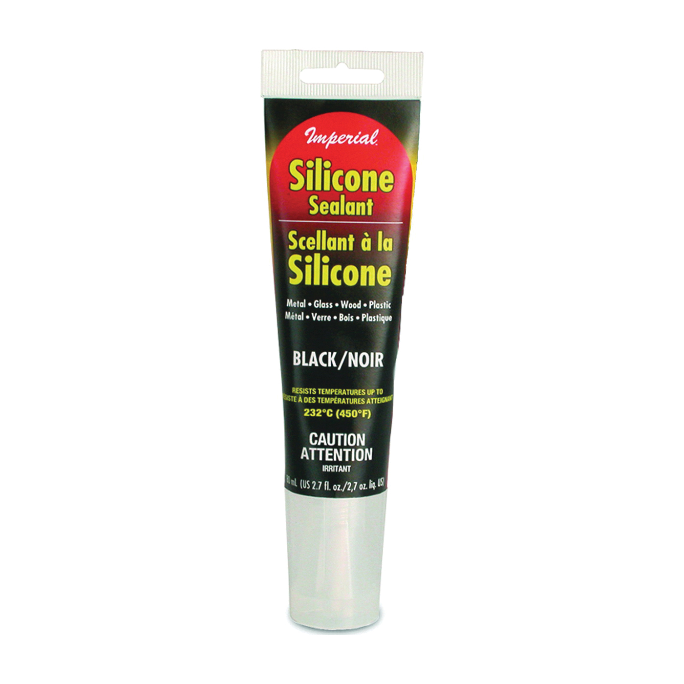 KK0309 Silicone Sealant, Paste, Black, 2.7 oz Tube