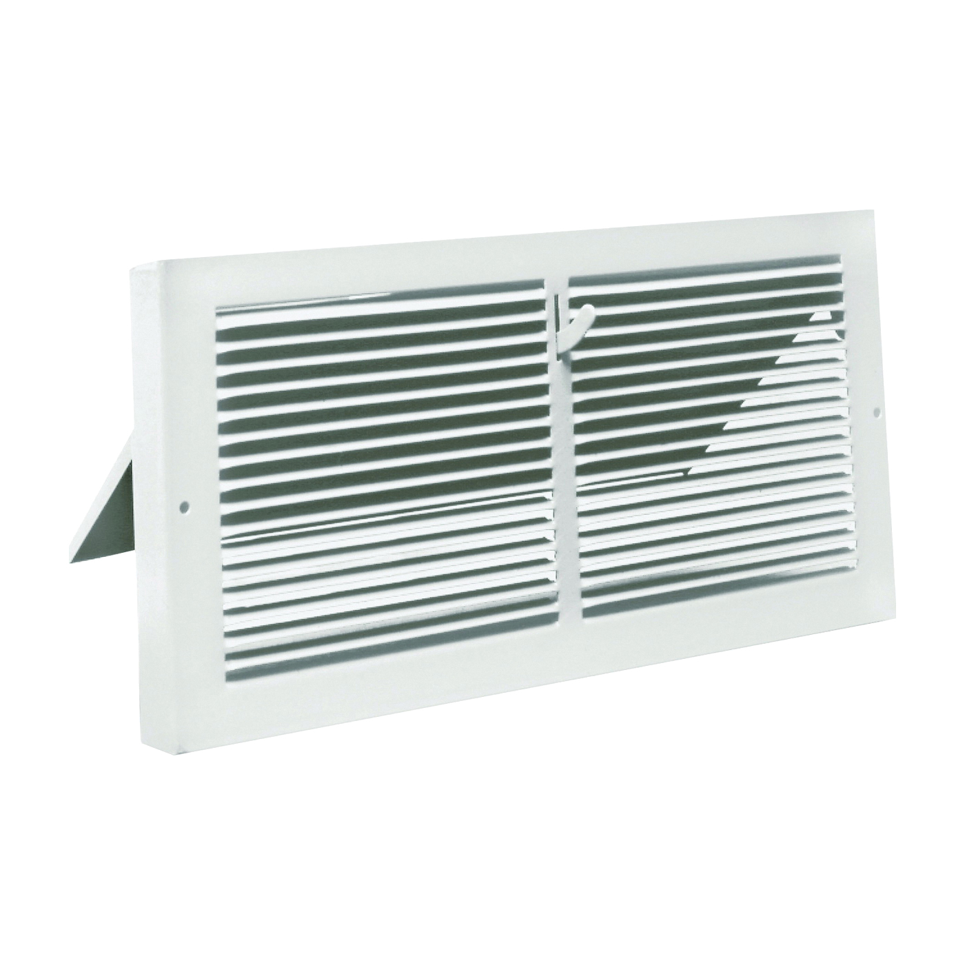 RG0111 Baseboard Register, 20 deg Air Deflection, Steel, White