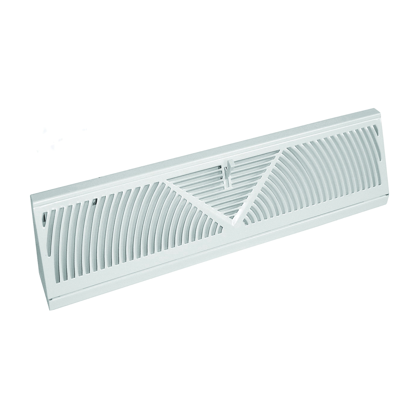 RG1627-A Baseboard Diffuser, 18 in L, 2-3/4 in W, Steel, White, Powder-Coated