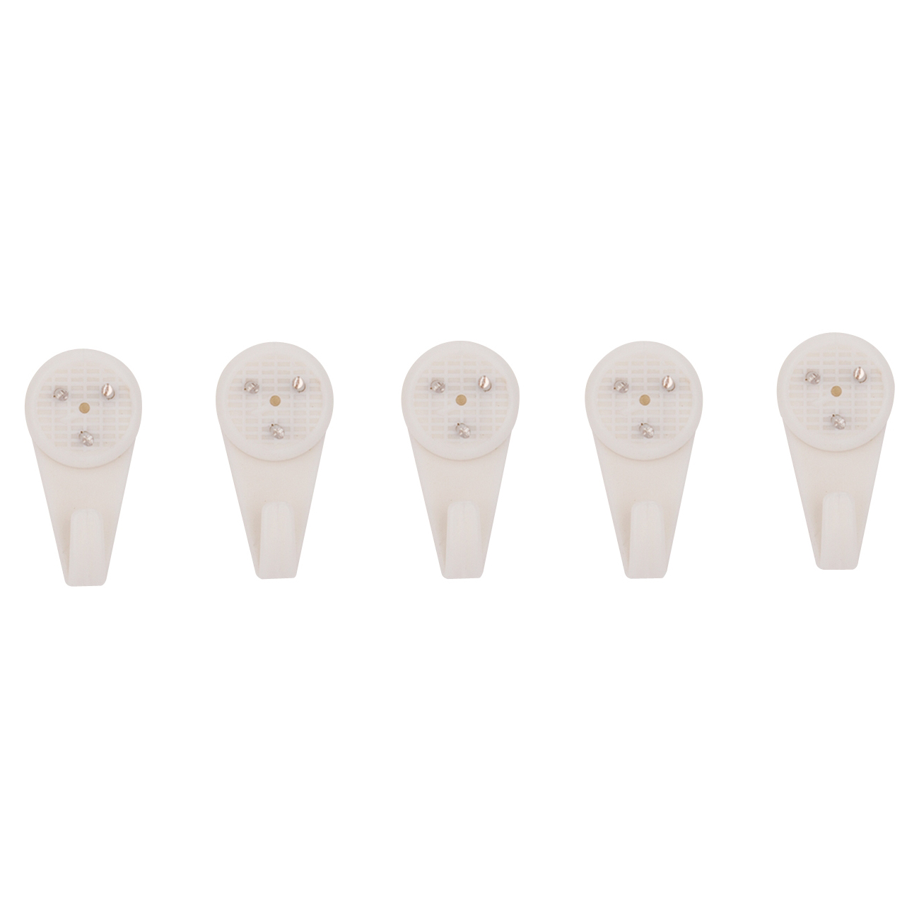 PH-121121-PS Picture Hanger, 15 lb, Plastic, White, White, Nail