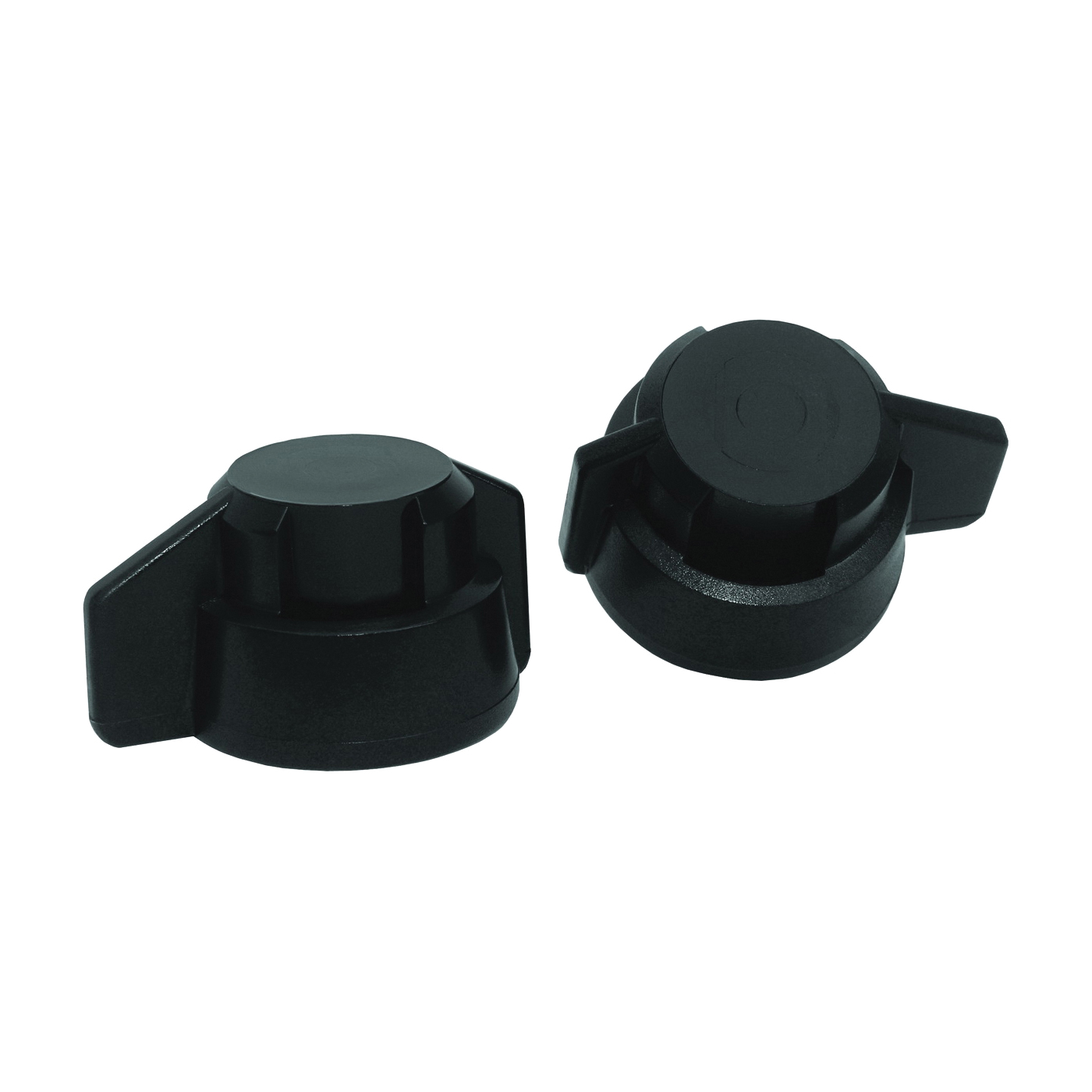 Y8253040 6PK Winged Bayonet Cap, Closed, Polypropylene, Black, For: 8 mm, 10 mm Spray Nozzles