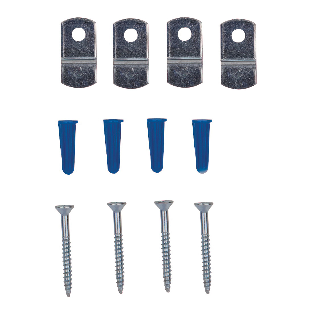 PH-121155-PS Mirror Holder, Metal, Zinc, Silver, Screw