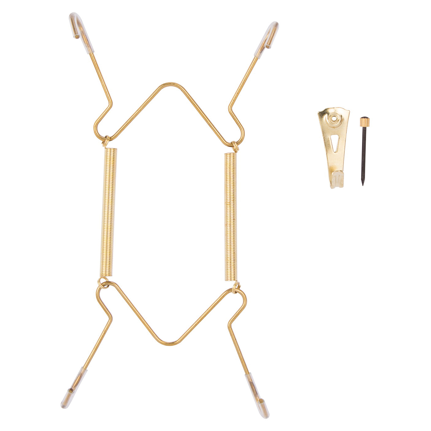 PH-122048-PS Plate Hanger, Brass, Polished Brass, 30 lb