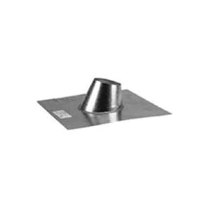243825 Roof Flashing, 11-1/4 in OAW, 13-5/8 in OAL, Steel, Galvanized, Silver, For 3 in Dia Pipe