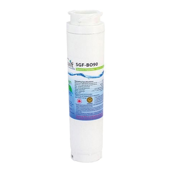 SGF-BO90 Refrigerator Water Filter, 0.5 gpm, 0.5 um Filter, Coconut Shell Carbon Block Filter Media